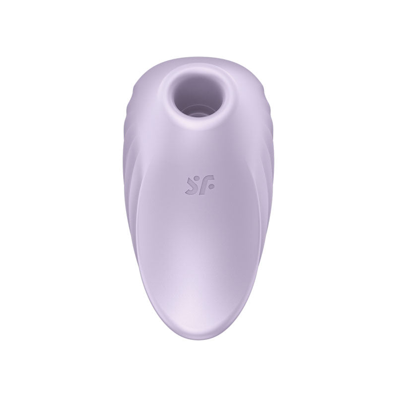 Satisfyer Pearl Diver - Violet - Violet USB Rechargeable Air Pulsation Stimulator in a sleek purple design.