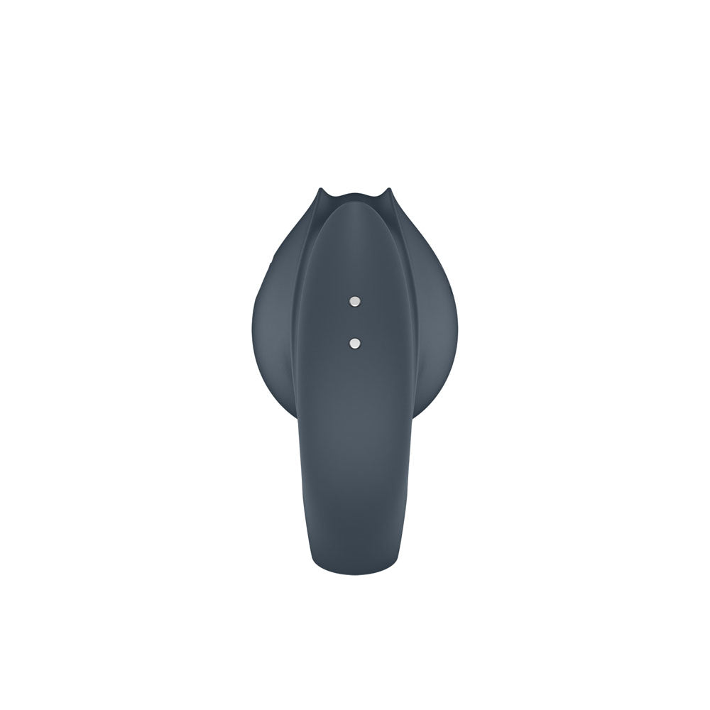 Satisfyer Perfect Pair 2 grey USB rechargeable vibrating couples ring for enhanced intimacy.