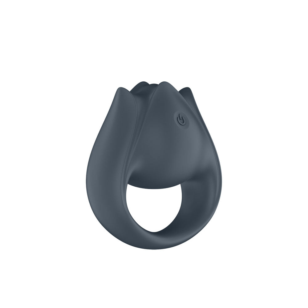 Satisfyer Perfect Pair 2 grey USB rechargeable vibrating couples ring for enhanced intimacy.