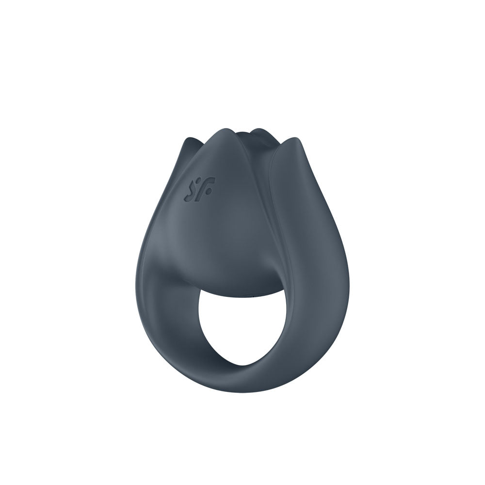 Satisfyer Perfect Pair 2, grey USB rechargeable vibrating couples ring for enhanced pleasure.