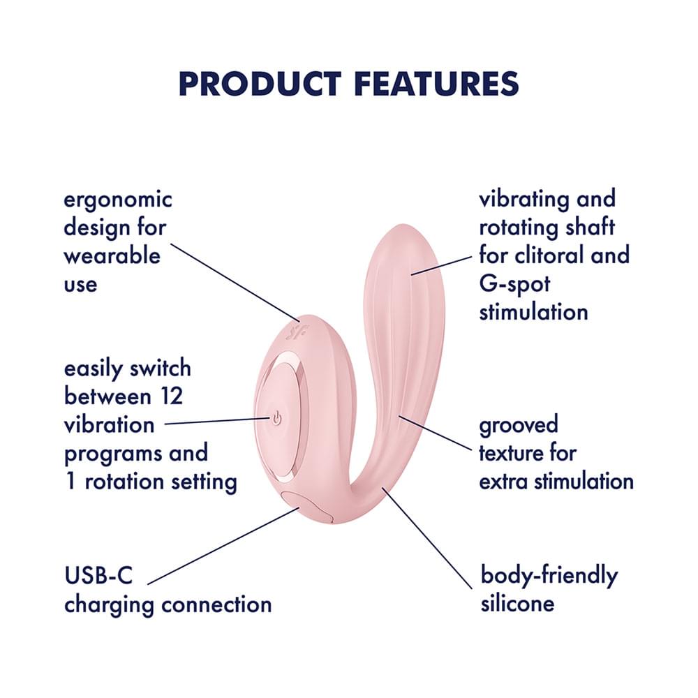 Satisfyer Lust 360 -  USB-C Rechargeable Rotating Wearable Vibrator