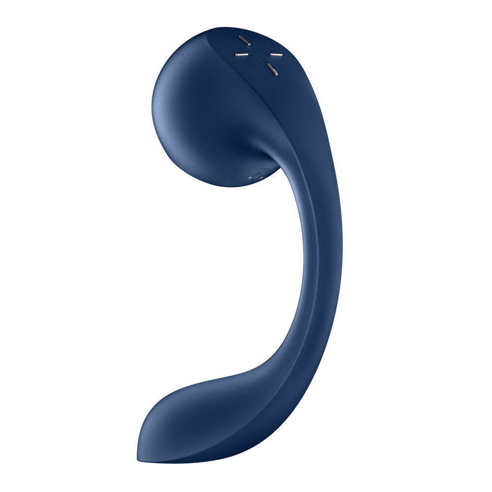 Satisfyer Pro+ Wave 4 – USB rechargeable air pulse vibrator with innovative design and app control.