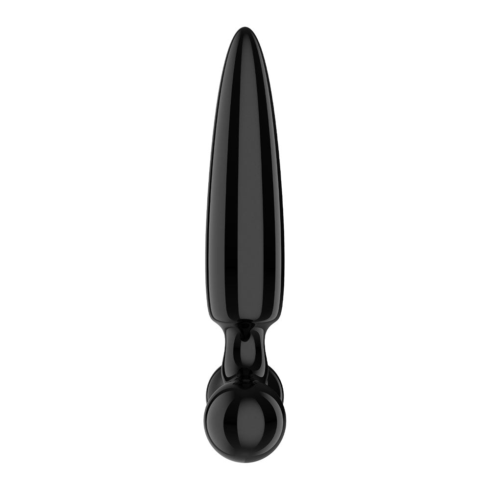 Satisfyer Triple Crystal 1 -  -  Glass 3-in-1 Butt Plug, black, sleek design for unique stimulation, intimate essentials for her