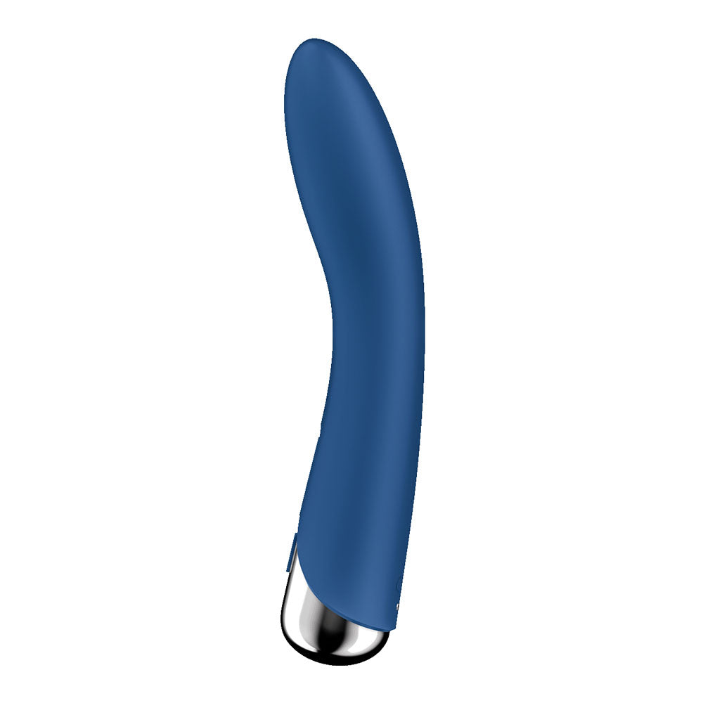 Satisfyer Spinning Vibe 1 -  -  17.8 cm USB Rechargeable Rotating Vibrator in blue color