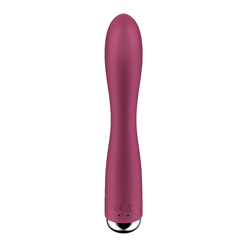 Satisfyer Spinning Rabbit 1 -  -  20 cm USB Rechargeable Rotating Rabbit Vibrator in vibrant pink color.