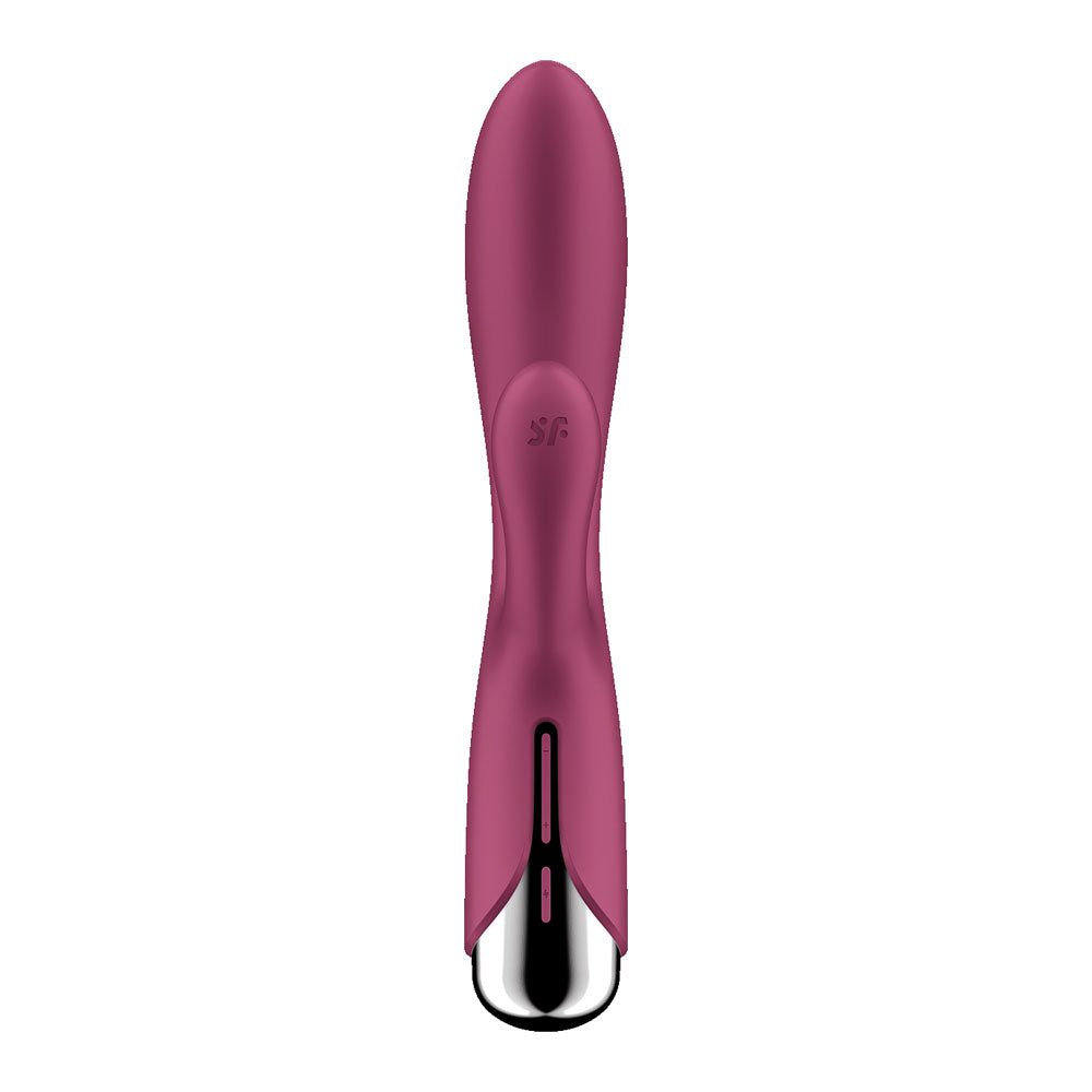 Satisfyer Spinning Rabbit 1 -  -  20 cm USB Rechargeable Rotating Rabbit Vibrator in vibrant pink.