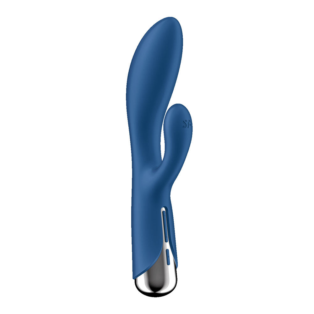 Satisfyer Spinning Rabbit 1 -  -  20 cm USB Rechargeable Rotating Rabbit Vibrator in blue color