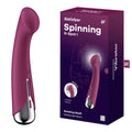 Satisfyer Spinning G-Spot 1 -  -  16.5 cm USB Rechargeable Rotating Vibrator with packaging, showcasing its design and features.