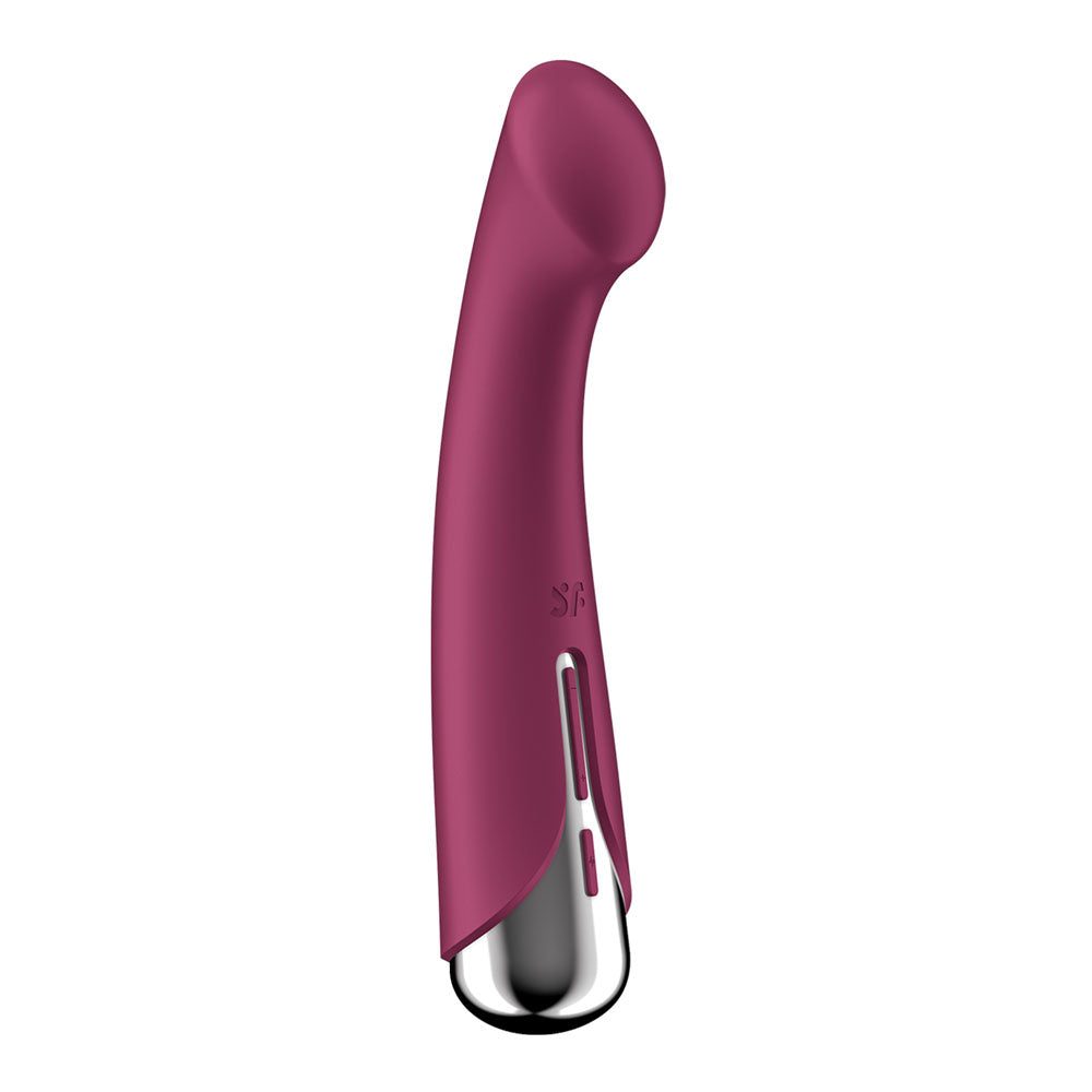 Satisfyer Spinning G-Spot 1 -  -  16.5 cm USB Rechargeable Rotating Vibrator in purple, ideal for intimate essentials for her.