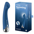 Satisfyer Spinning G-Spot 1 -  -  16.5 cm USB Rechargeable Rotating Vibrator next to its packaging, showcasing design and features.