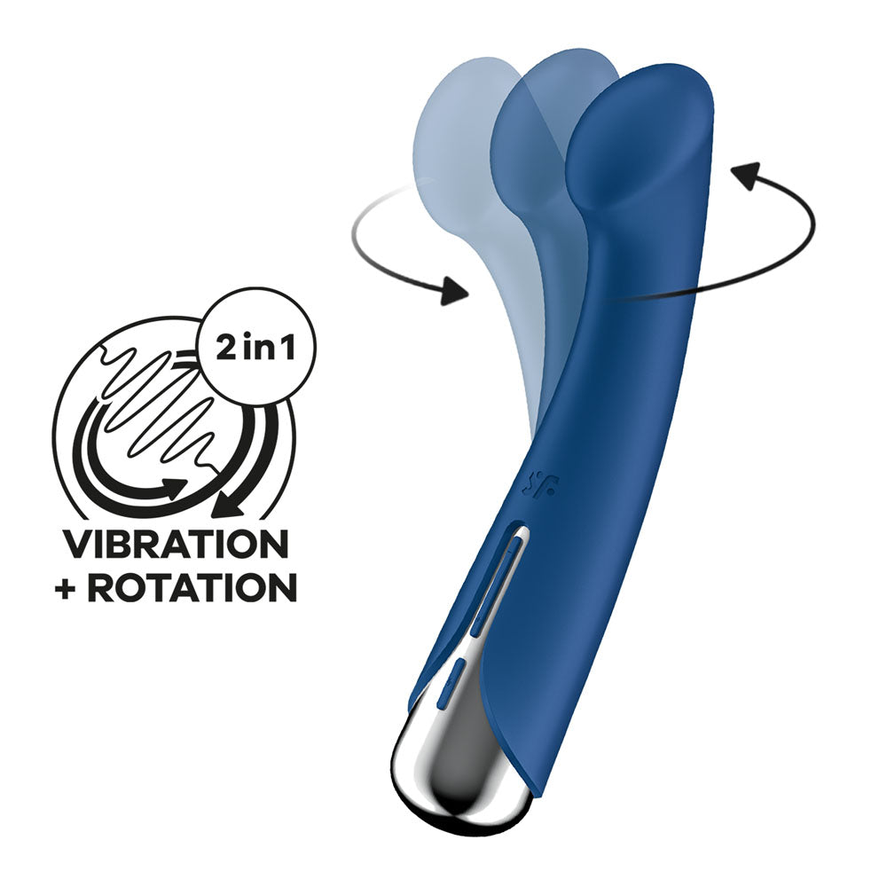 Satisfyer Spinning G-Spot 1 -  -  16.5 cm USB Rechargeable Rotating Vibrator with vibration and rotation features.