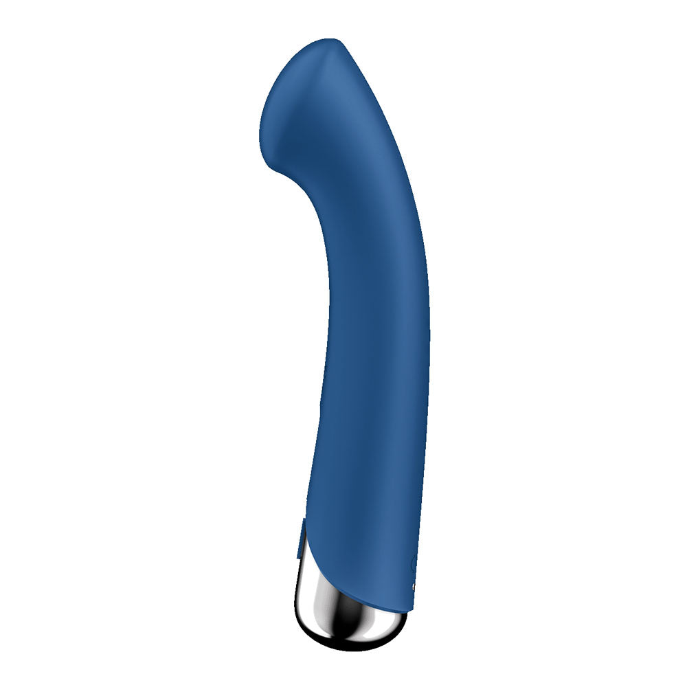 Satisfyer Spinning G-Spot 1 -  -  16.5 cm USB Rechargeable Rotating Vibrator in blue, perfect for intimate essentials for her.