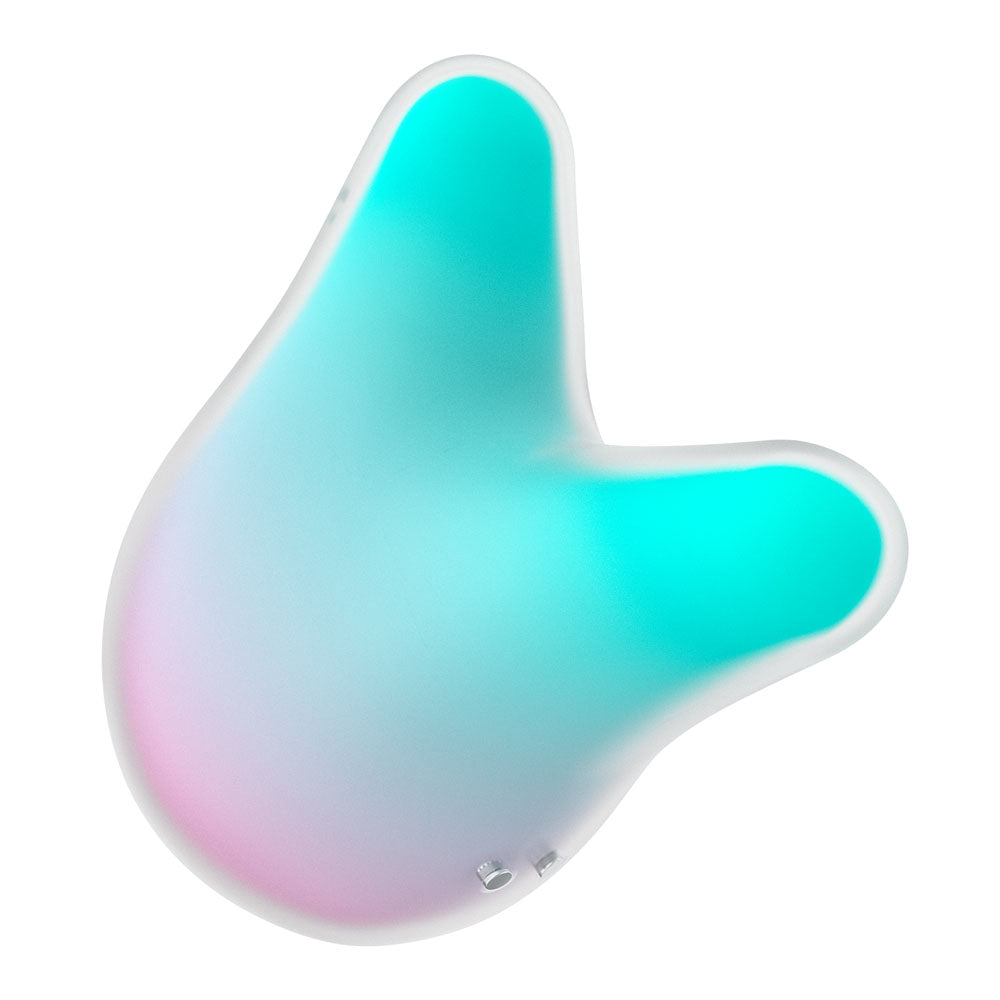 Satisfyer Mermaid Vibes - Mint/Pink - Mint/Pink USB Rechargeable Air Pulse Stimulator for intimate essentials.