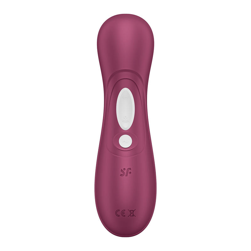 Satisfyer Pro 2 Generation 3 - Wine  - Wine  Touch-Free USB-Rechargeable Clitoral Stimulator in deep burgundy color.