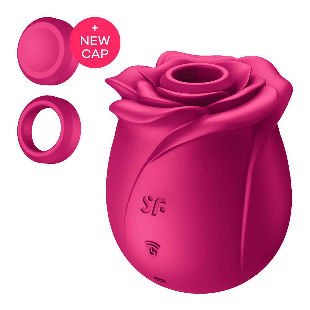 Satisfyer Pro 2 Classic Blossom -  USB Rechargeable Air Pulse Rose Stimulator in pink with new cap