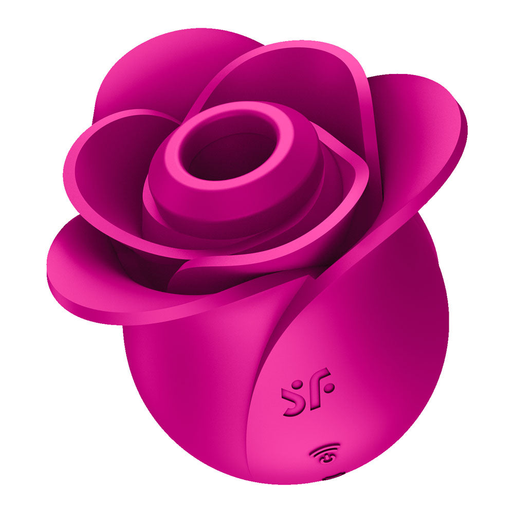 Satisfyer Pro 2 Modern Blossom - Modern USB Rechargeable Air Pulse Rose Stimulator in vibrant pink color.