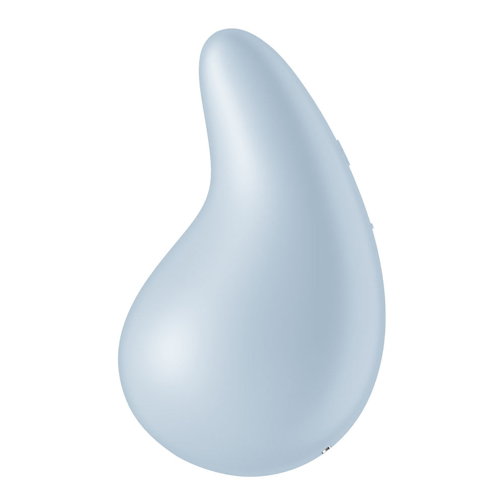 Satisfyer Dew Drop - Light  USB Rechargeable Stimulator in a sleek blue design, perfect for intimate essentials for her.