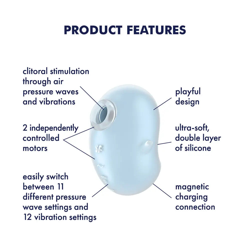 Satisfyer Cutie Ghost -  -  USB Rechargeable Air Pulse Stimulator Satisfyer Discreet Intimate Essentials.