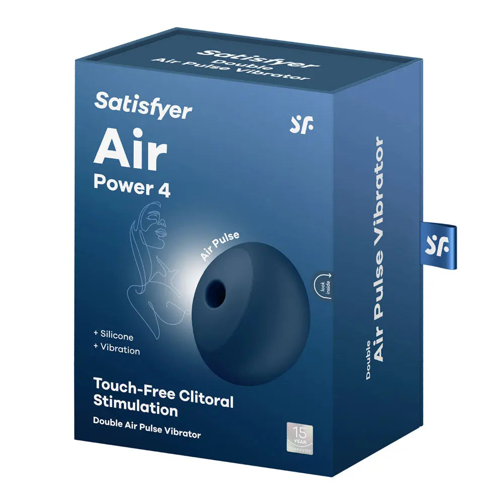 Satisfyer Air Power 4 - Navy USB Rechargeable Air Pulse Stimulator Satisfyer Discreet Intimate Essentials.