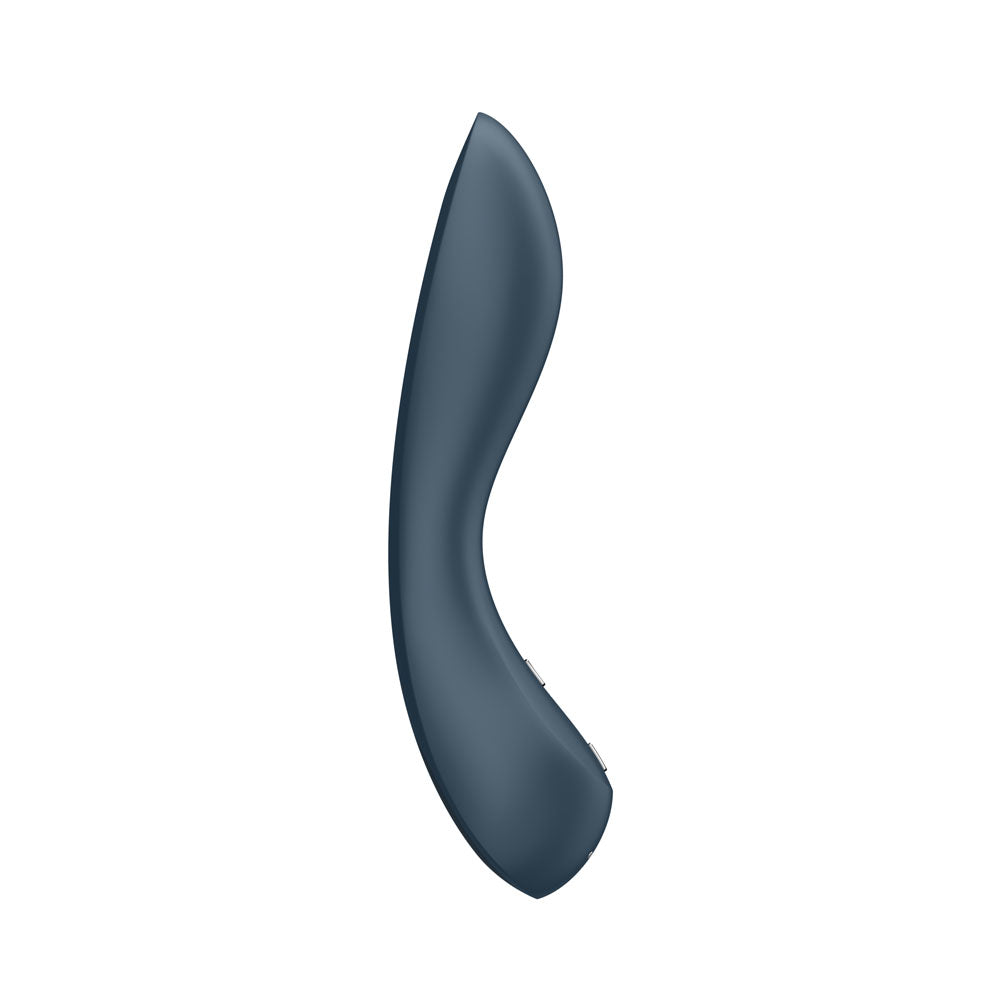 Satisfyer G-Spot Wave 4 - Dark 21 cm USB Rechargeable Vibrator with Robotic G-Spot Stimulation in a sleek dark design.