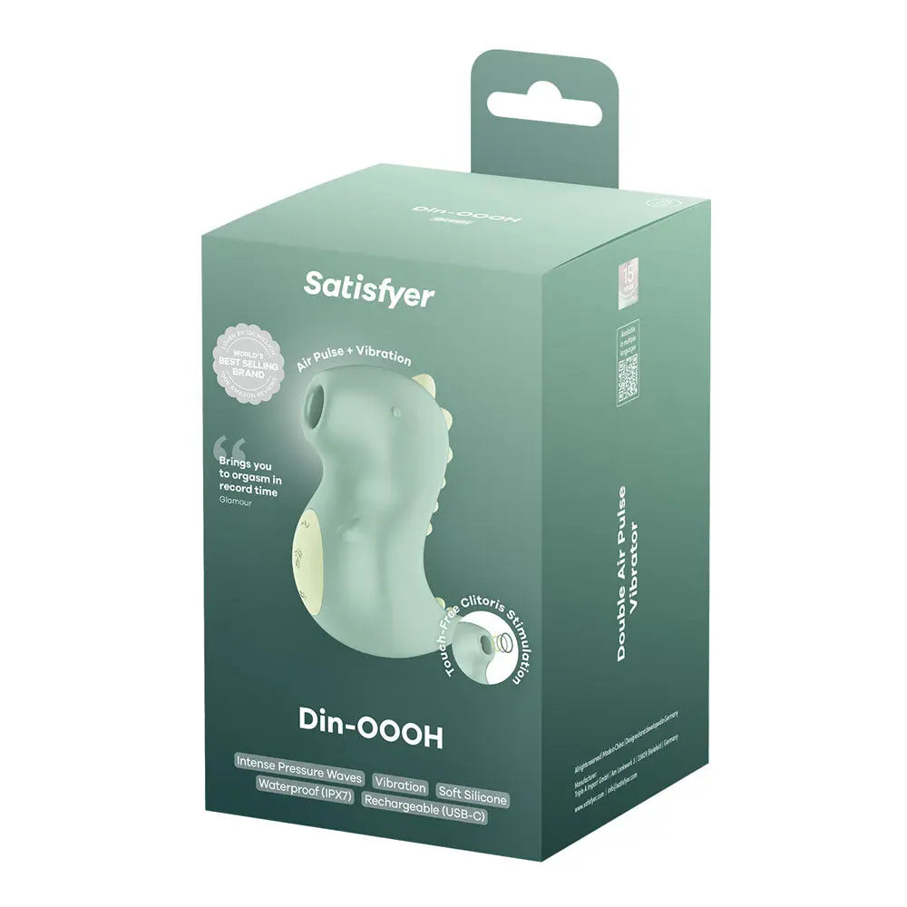 Satisfyer Din-OOOH - Mint  USB Rechargeable Air Pulse Stimulator Satisfyer Discreet Intimate Essentials.