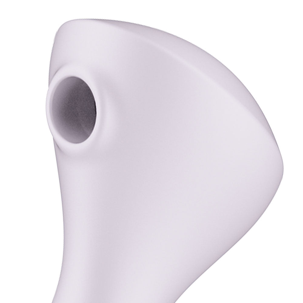 Close-up of the Satisfyer Wand-erful - Violet 15.8 cm USB Rechargeable Air Pulse Massage Wand
