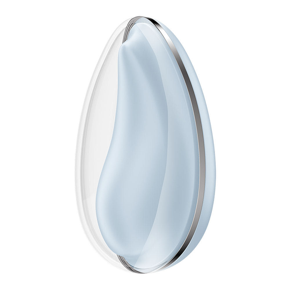 Satisfyer Drop To Go -  -  USB Rechargeable Clitoral Stimulator in sleek blue design, perfect for intimate essentials for her.