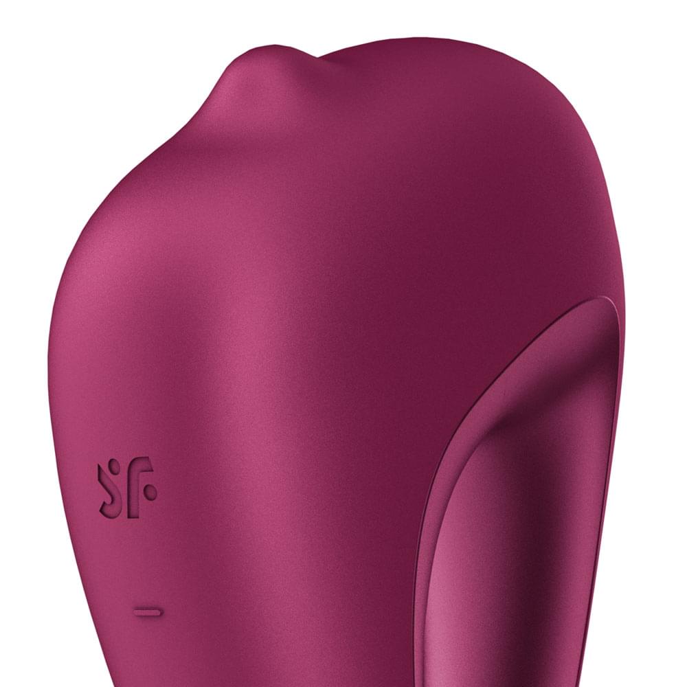 Satisfyer Delighterrr - Berry USB-C Rechargeable Stimulator with Rolling Ball