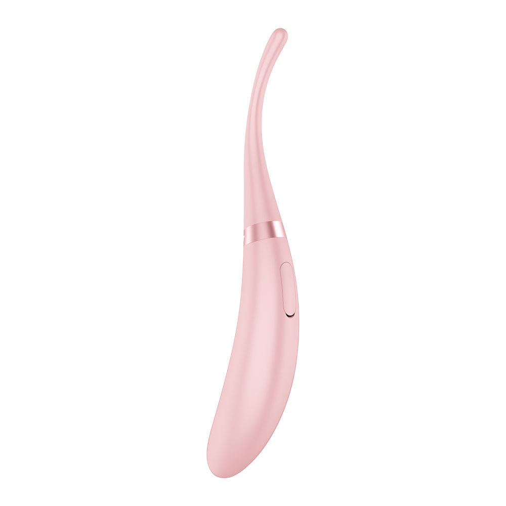 Satisfyer Tip Tease - Rose - Rose USB Rechargeable Vibrator with Twirling Tip for intimate essentials