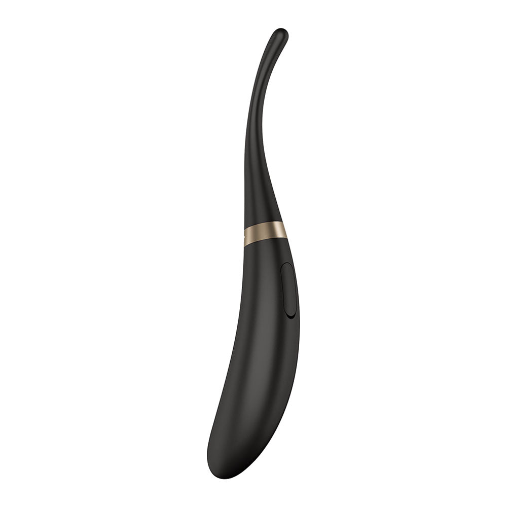 Satisfyer Tip Tease -  -  USB Rechargeable Vibrator with Twirling Tip, sleek design for intimate essentials for her.