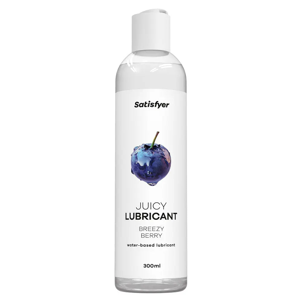 Satisfyer Juicy Lubricant 300 ml Breezy Berry - Blueberry Scented Water Based Lubricant - 300 ml Bottle Satisfyer Discreet Intimate Essentials.