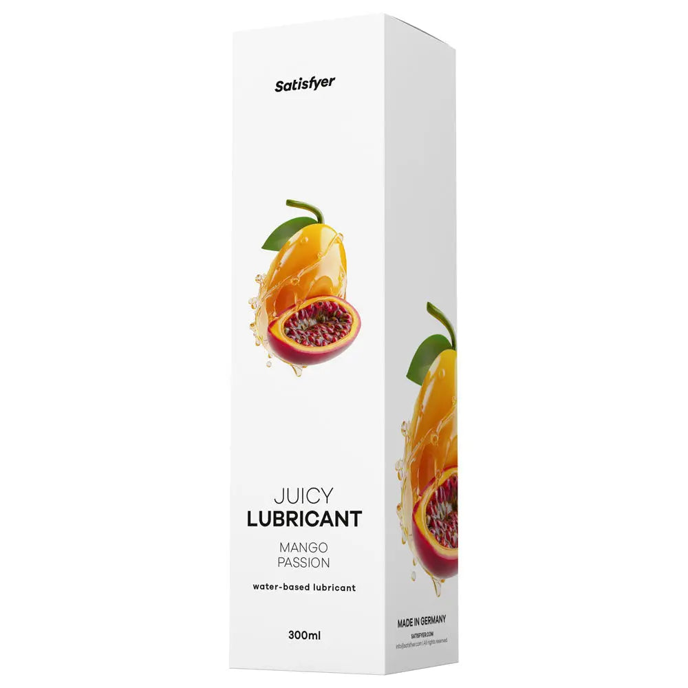 Satisfyer Juicy Lubricant 300 ml Mango Passion - Mango & Passionfruit Scented Water Based Lubricant - 300 ml Bottle Satisfyer Discreet Intimate Essentials.