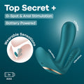 Satisfyer Top Secret + - Battery Series -  Wearable Vibrator featuring G-Spot and anal stimulation.