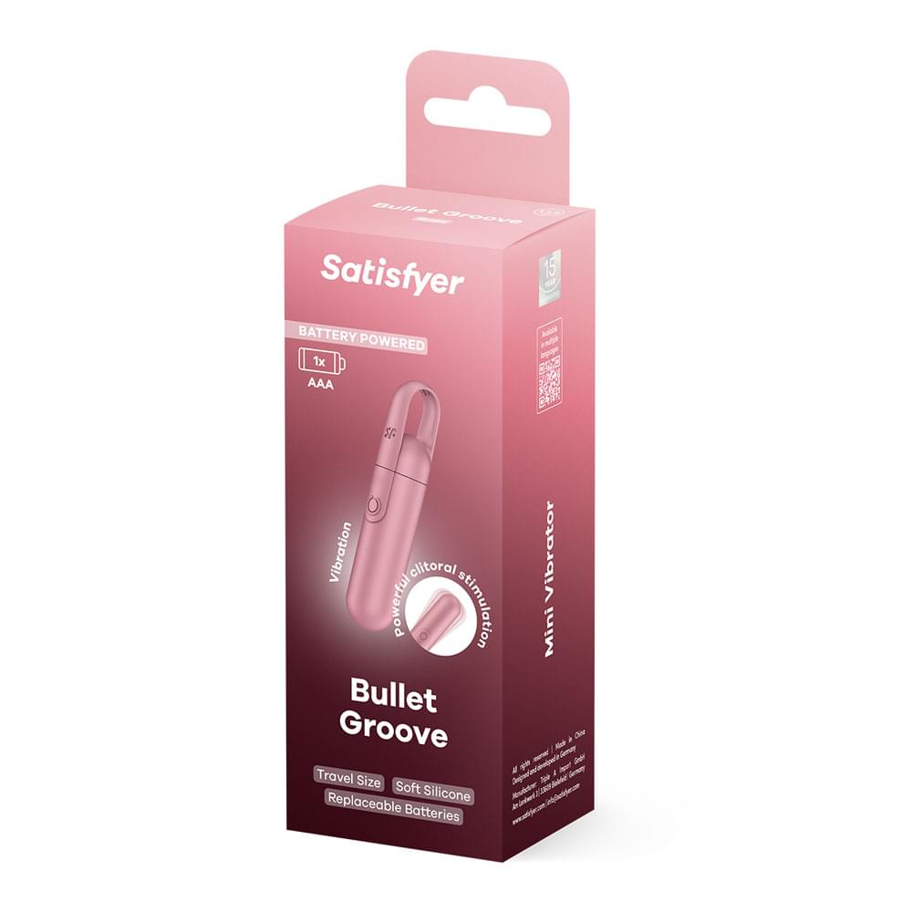 Satisfyer Bullet Groove - Battery Series - Rose  9.8 cm Bullet