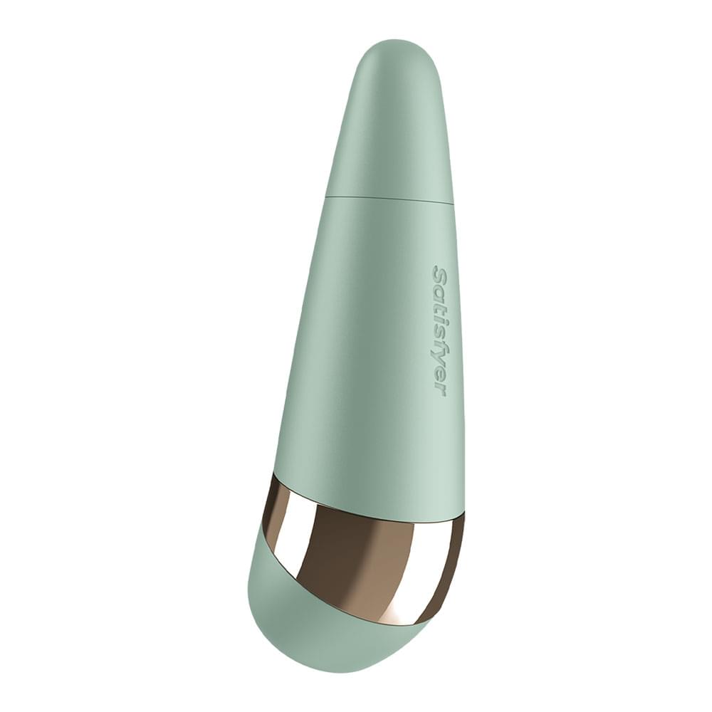 Satisfyer Pro 3+ Battery Series - Mint - Mint  Air Pulse Clitoral Stimulator with Vibration