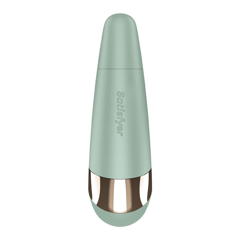 Satisfyer Pro 3+ Battery Series - Mint - Mint  Air Pulse Clitoral Stimulator with Vibration