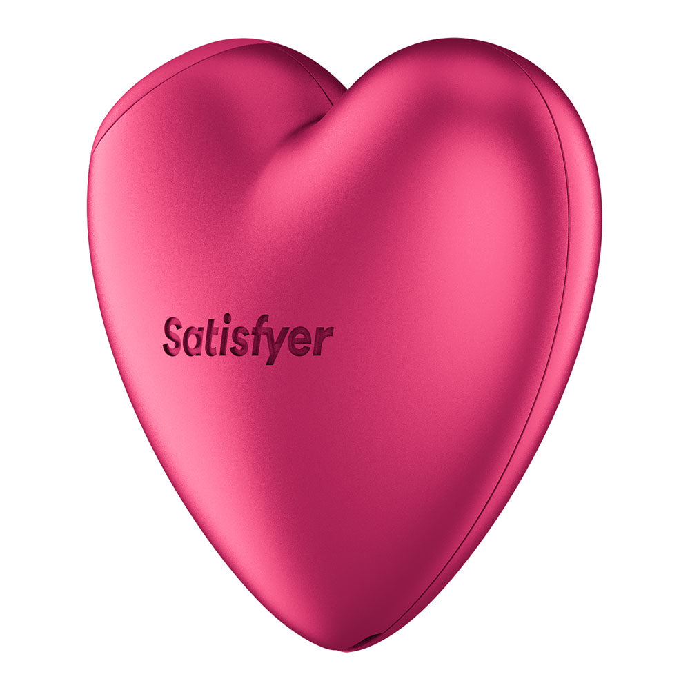 Satisfyer Cutie Heart - Battery Operated - Air Pulsation Stimulator with Vibration in pink heart shape.