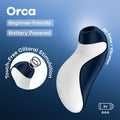 Satisfyer Orca - Battery Series - Navy  Air Pulse Clitoral Stimulator