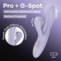 Satisfyer Pro + G-Spot - Battery Series - Lavender Vibrator with Air Pulse Clitoral Stimulator