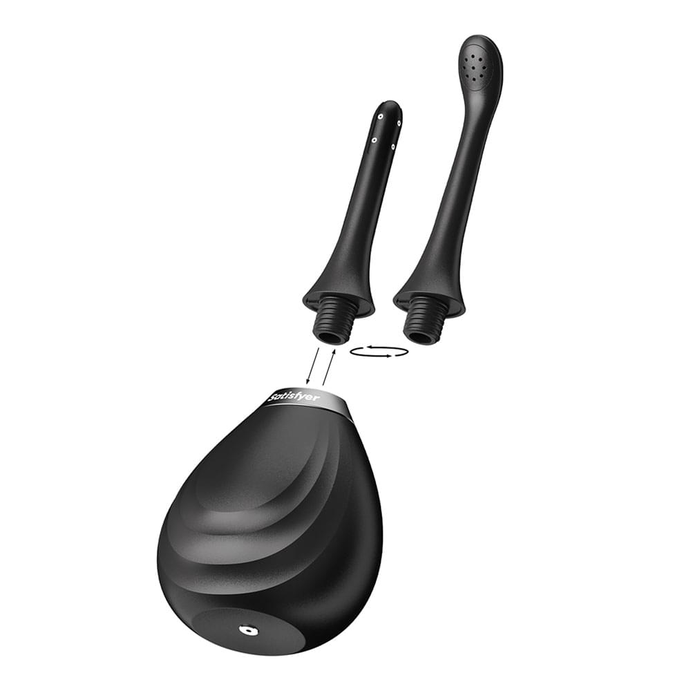 Satisfyer Clean & Play 2-in-1 -  Unisex Douche with 2 Nozzles