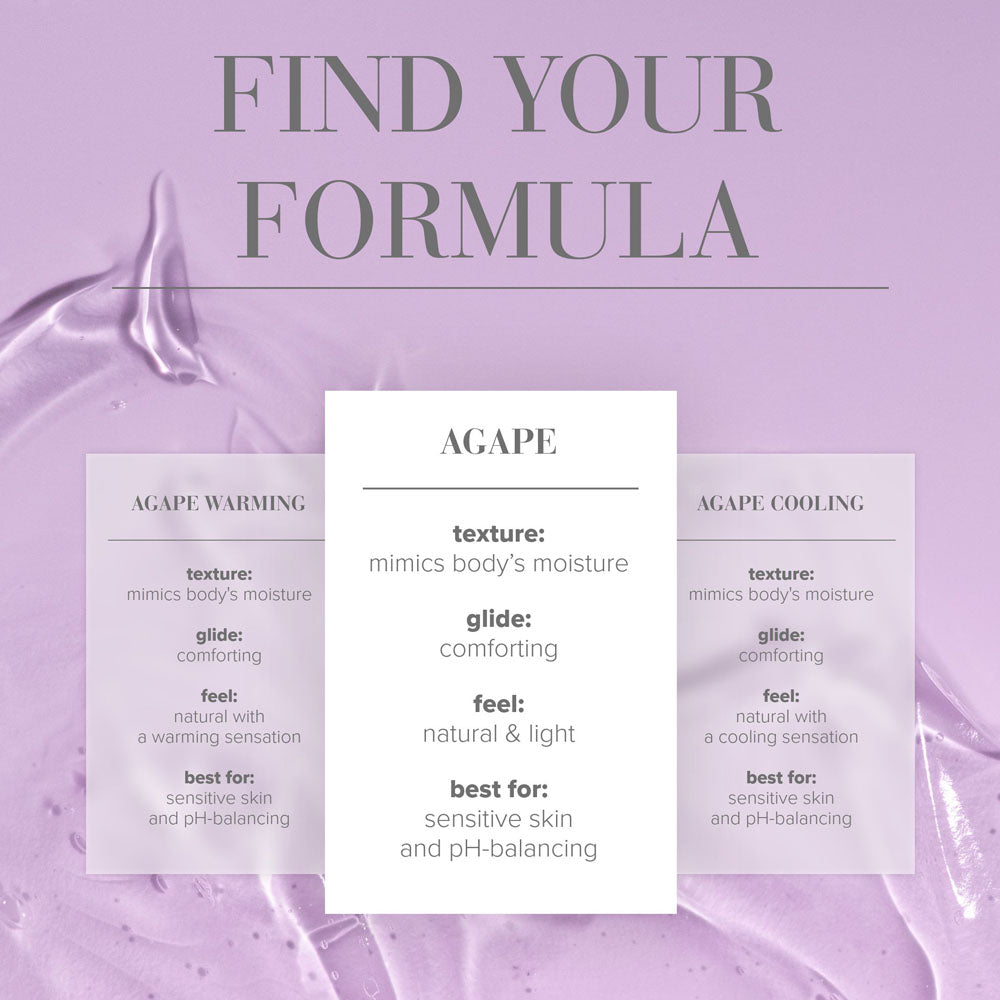 Find Your Formula for JO Agape Original Lube - 60 mL - Water Based Lubricant for Sensitive Skin - 60 ml Bottle