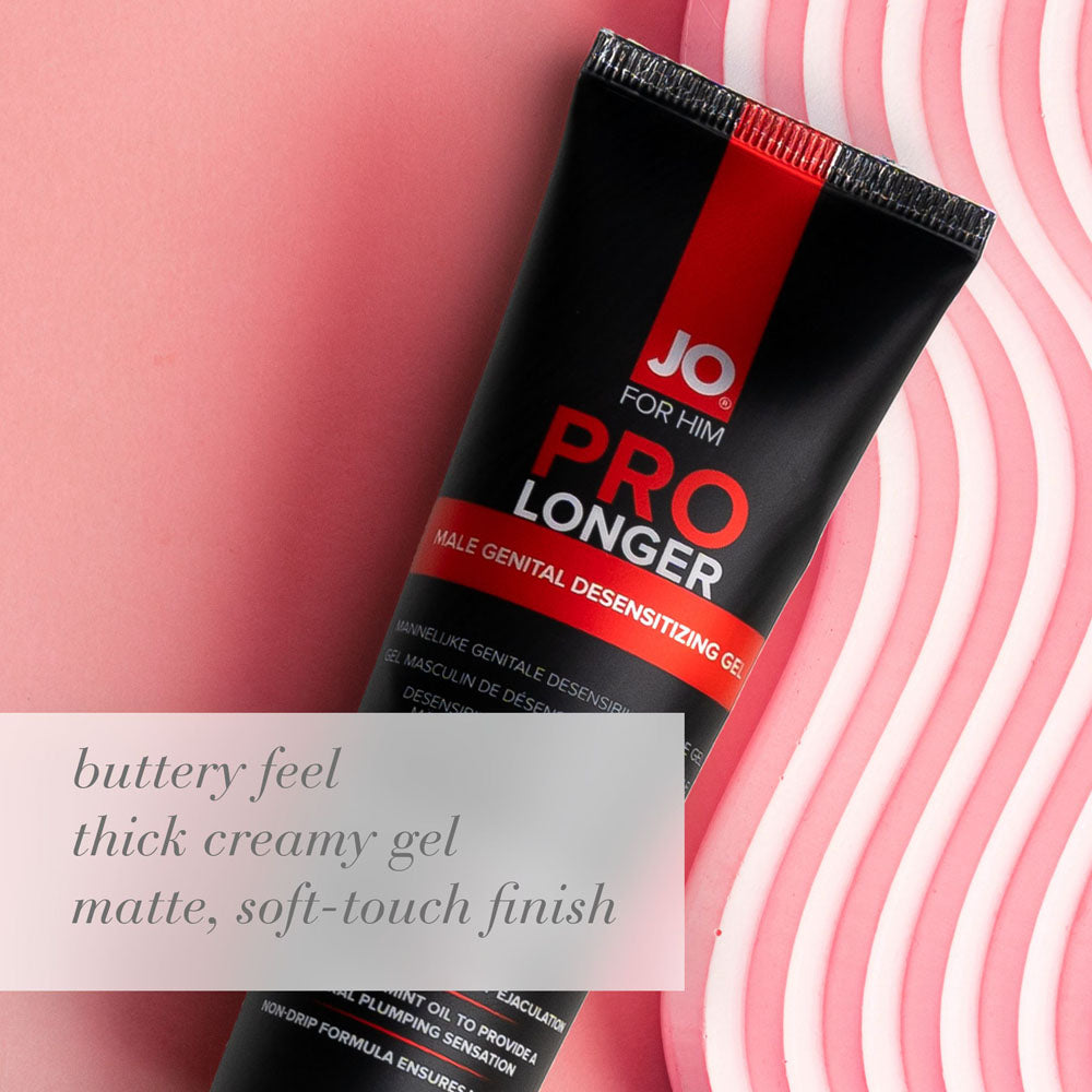 JO Prolonger Gel - 60 mL - Penis Desensitising Gel - 60 ml Tube packaged in a thick creamy gel tube.