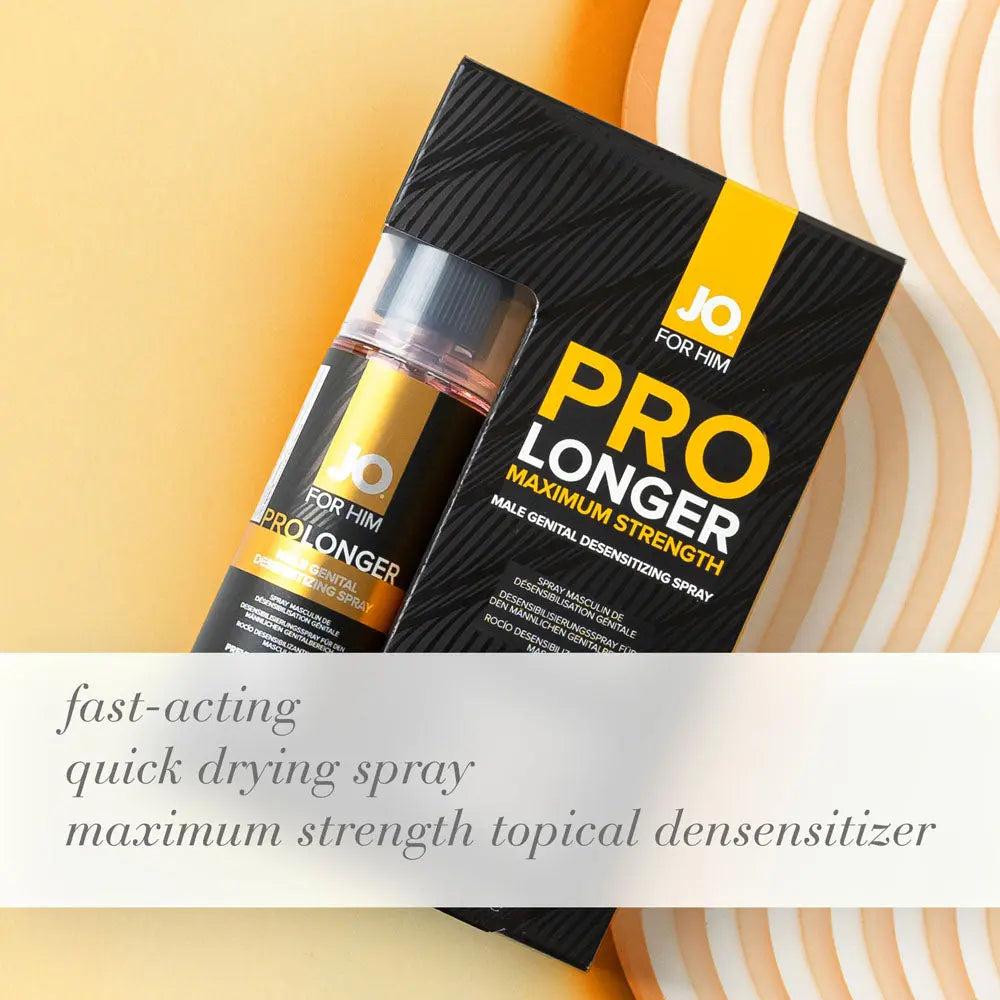 Affordable quality JO Prolonger Spray - 60 mL - Desensitising Spray for Men - 60 ml Spray Bottle  from JO by Discreet Intimate Essentials with Discreet Delivery 