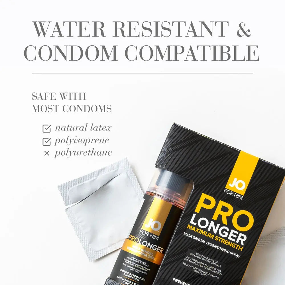 Affordable quality JO Prolonger Spray - 60 mL - Desensitising Spray for Men - 60 ml Spray Bottle  from JO by Discreet Intimate Essentials with Discreet Delivery 