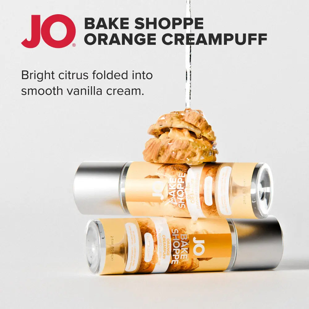 Affordable quality JO Bake Shoppe - Orange Creampuff - Orange Creampuff Flavoured Water Based Lubricant - 60 ml Bottle  from JO by Discreet Intimate Essentials with Discreet Delivery 