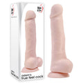Adam & Eve Adam's True Feel Cock - 17.8 cm (7'') Dong in packaging, showcasing its realistic design and suction cup base.