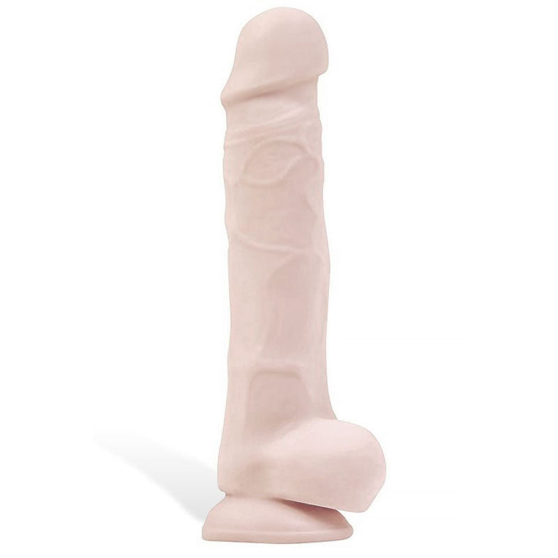 Adam & Eve Adam's True Feel Cock - 17.8 cm (7'') Dong, realistic design with suction cup base for pleasure.