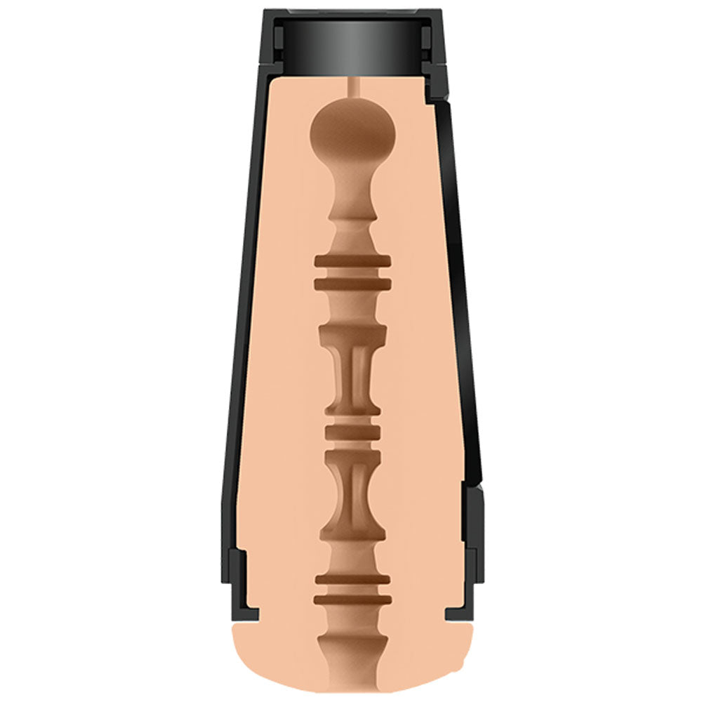 Main Squeeze - Suki Sin -  Vagina Stroker showcasing its lifelike ULTRASKYN interior and hard outer case.