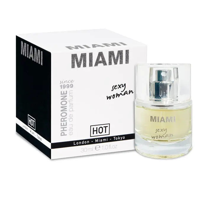 Hot Pheromone Miami - Sexy Woman - Pheromone Perfume for Women - 30 ml Bottle Hot Production Discreet Intimate Essentials.