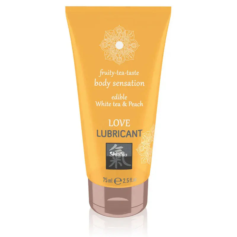 SHIATSU Love Lubricant - White Tea & Peach Flavoured - 75 ml Hot Production Discreet Intimate Essentials.